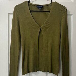 Green cardigan